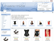 Tablet Screenshot of masta-trade.ch
